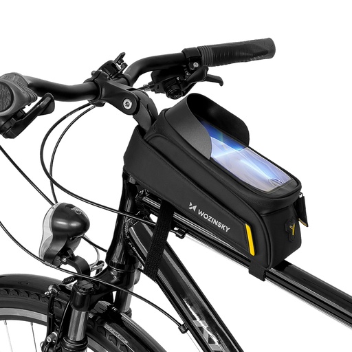 Bike frame bag with phone case 1l black
