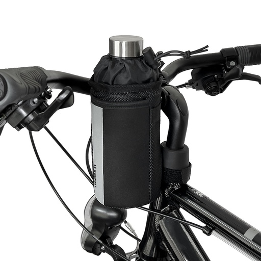Thermal bottle bag for bike or scooter 1 l black