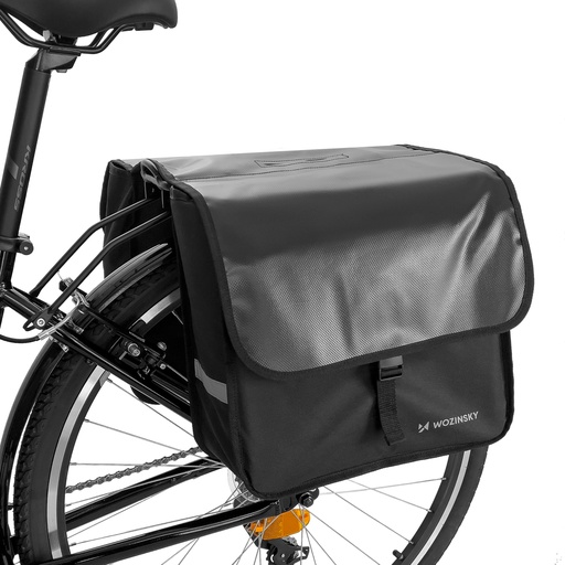 Dviračių bagažinė pannier double 28 l juoda