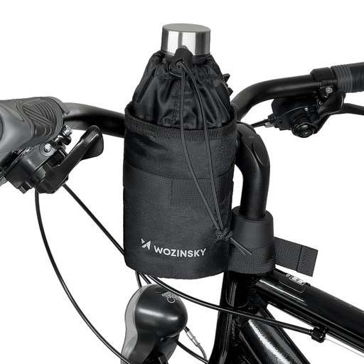 Thermal 1l bottle bottle bag for bike black