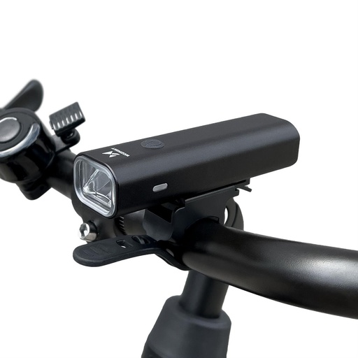USB front bike light white light 4 modes black