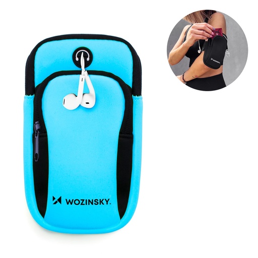 Running phone armband blue