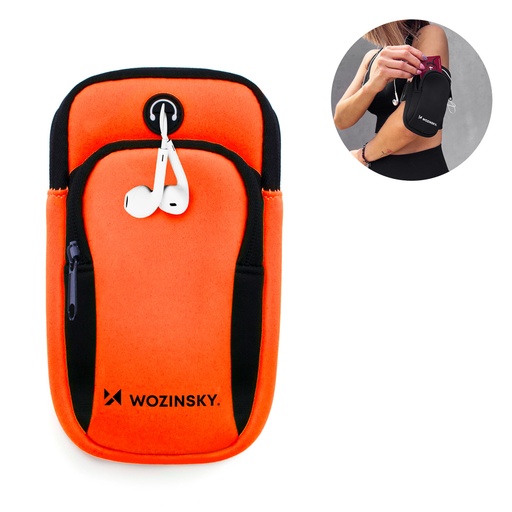 Running phone armband orange