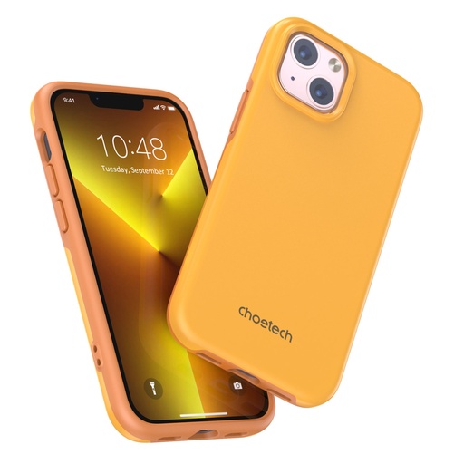 Korpuss iPhone 13 mini MFM aizsargvāciņš pret nomešanu oranžas krāsas