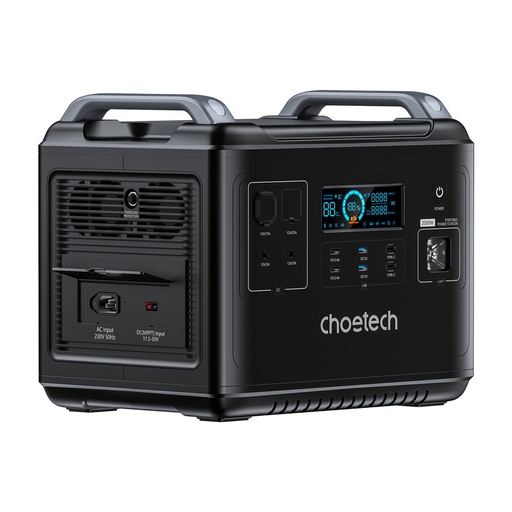 Portatīvā uzlādes stacija + powerbank BS006 Super Mini 2000W melns