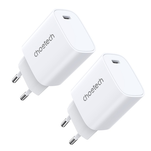 Q5004 20W PD tīkla lādētājs iPhone 12 13 KIT 2 gab., balts
