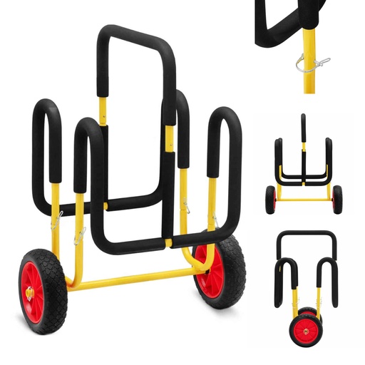 Double transport cart for 2 SUP boards