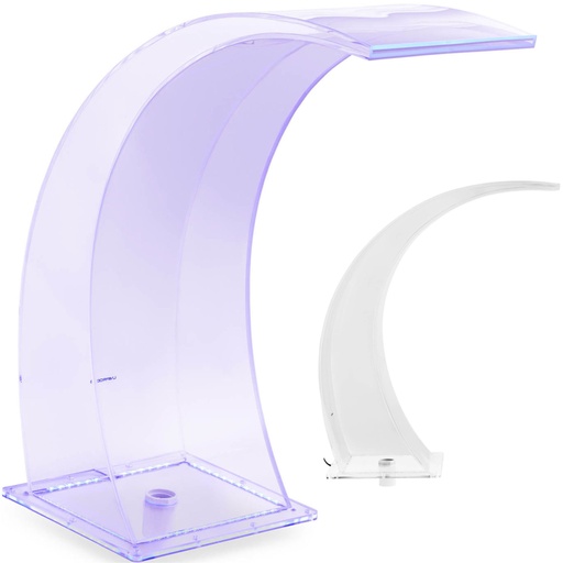 Krioklio snapelis su LED apšvietimu 35 cm vandens išleidimo anga 303 mm