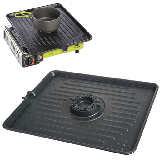 Grill grate for tourist gas stove with burner function Cast iron