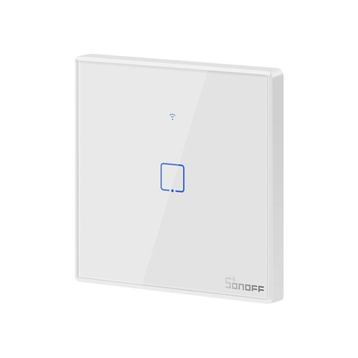 Single channel touch light switch WiFi button white T2EU1C-TX