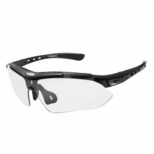 Polarized bicycle sunglasses with lens set + corrective cap black