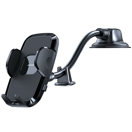 Car phone holder with flexible arm for dashboard windshield black