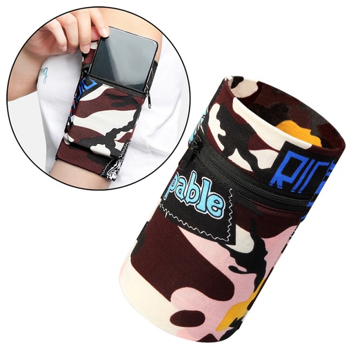 Arm band for running fitness exercise armband brown