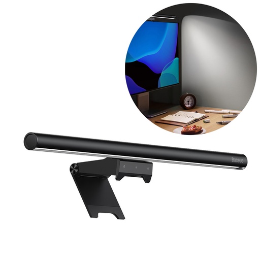 LED monitora ekrāna gaisma darbvirsmas ekrāna apgaismojumam melna i-wok2