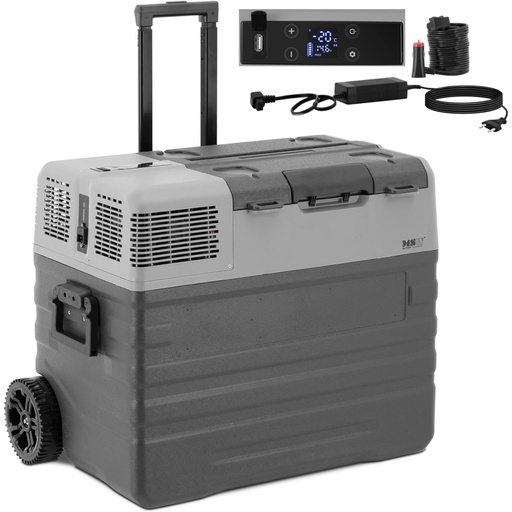 Automobilinis šaldytuvas ant ratų su šaldymo funkcija 12/24 V DC/AC 60 W 52 l