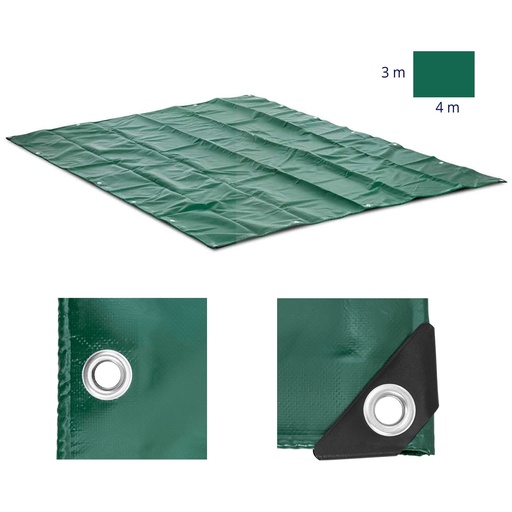 Protective tarpaulin mesh sheet 400 x 300 cm