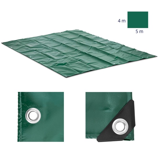 Apsauginis tentas su PVC tinkleliu 650 g/m2 500 x 400 cm