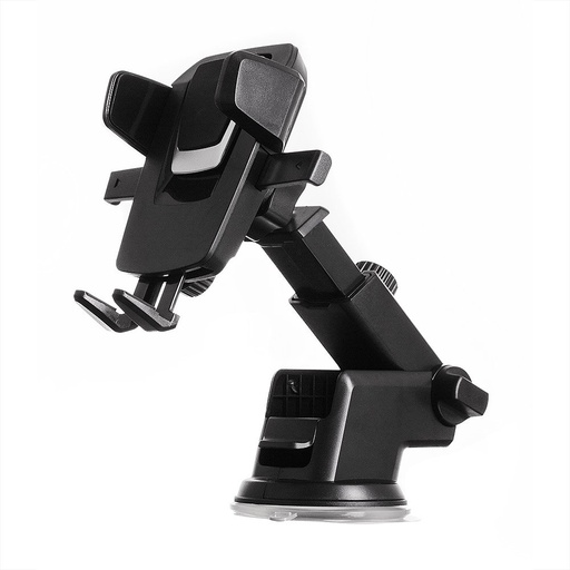 Telescopic adjustable car phone holder for dashboard windshield black