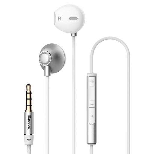 Ausinės su nuotolinio valdymo pultu Encok H06 silver