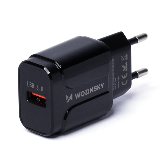 USB 3.0 tinklo įkroviklis, juodas