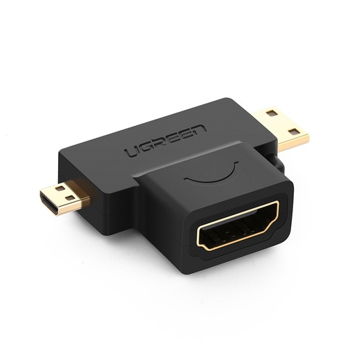 Adapteris no HDMI A tipa mini HDMI - micro HDMI