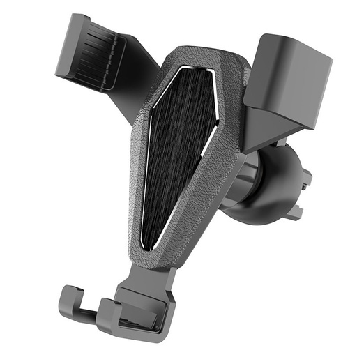 Gravity car mount for smartphone on the grille black