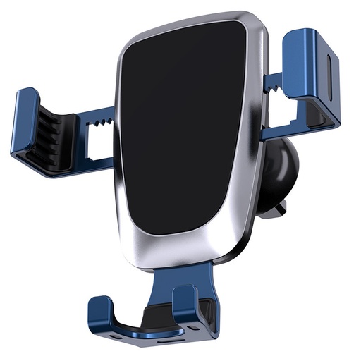 Gravity car mount for smartphone on the grille blue