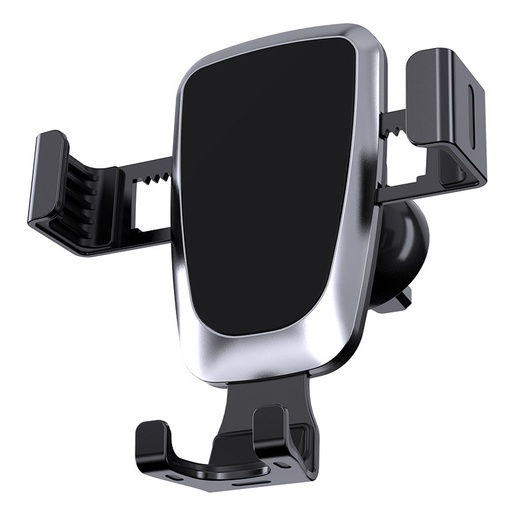 Gravity car mount for smartphone on the grille black