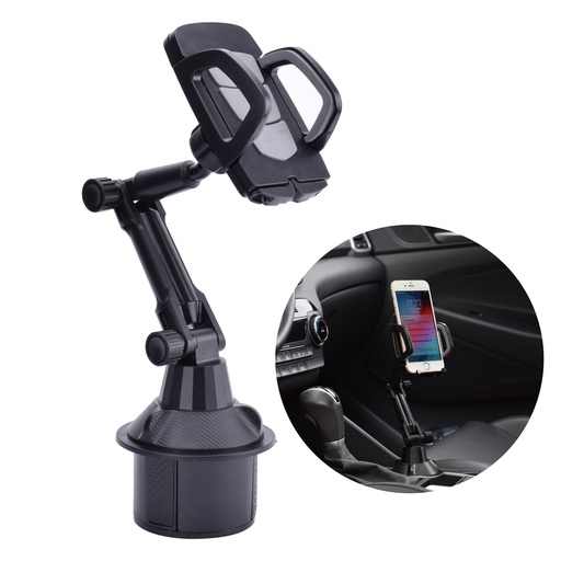 Smartphone Car Holder for Cup Space Cup Holder Black