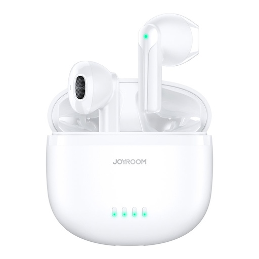 TWS belaidės ENC ausinės atsparios vandeniui IPX4 "Bluetooth 5.3", baltos spalvos
