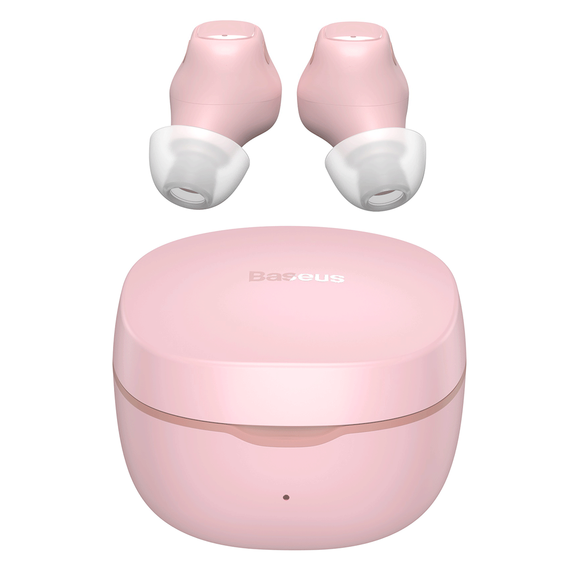Encok WM01 TWS "Bluetooth 5.3" belaidės ausinės į ausis rožinės spalvos