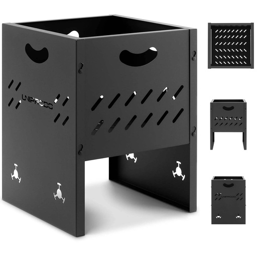 Portable folding garden fireplace 30 x 30 x 40 cm
