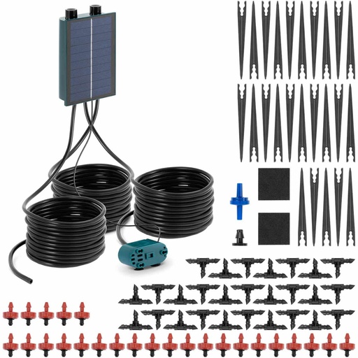 Saulės sodo drėkinimo sistema automatinė 50 lašintuvų 10 m 1,6 W