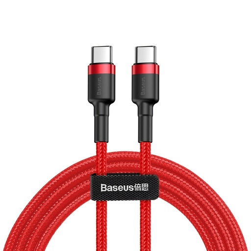 Durable flexible cable USB-C PD PD 2.0 60W 20V 3A QC3.0 2M red cable