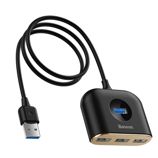 Adapter HUB 4-in-1 USB Adapter USB3.0 TO USB3.0*1+USB2.0*3 1m Black
