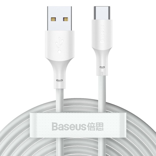 2x USB-C fast charging USB cable Power Delivery Quick Charge 40 W 5 A 1.5 m white