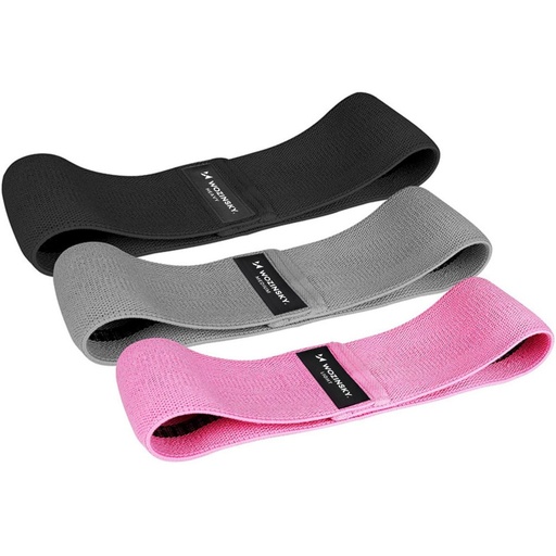 Materiālu pretestības joslas vingrinājumu gumijas mini josla joga fitnesa crossfit KIT 3gab