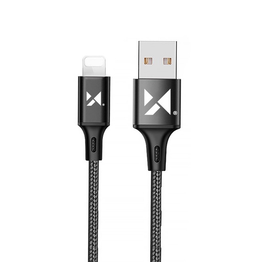 USB cable Iphone Lightning 2.4A 1m black