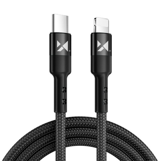 Cable USB-C Iphone Lightning Power Delivery cable 18W 2m black