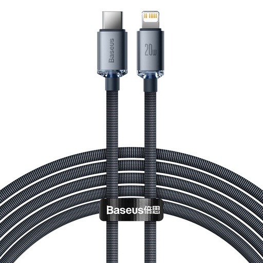 USB-C Iphone Lightning 20W fast charging and data transfer cable 2m black