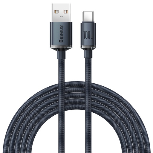 USB-C 100W USB fast charging and data transfer cable 2m black