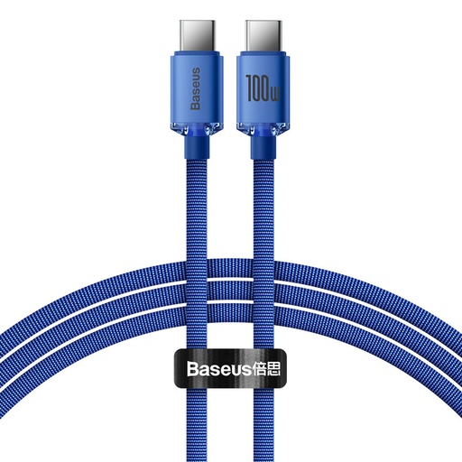 USB-C USB-C 100W fast charging and data transfer cable 1.2m blue