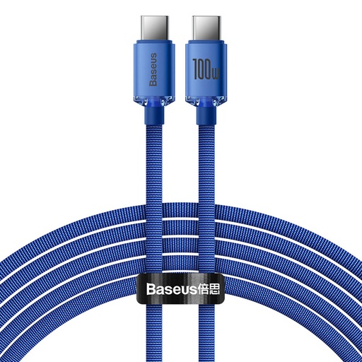 USB-C USB-C 100W fast charging and data transfer cable 2m blue