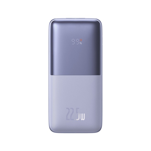 Bipow Pro powerbank 10000mAh 22.5W + USB 3A cable 0.3m purple