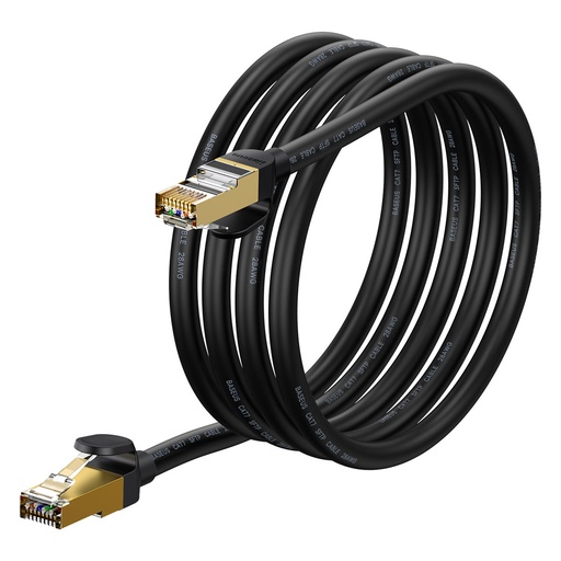 Speed Seven RJ45 Cat 7 10Gbps ātrgaitas tīkla kabelis 2m melns