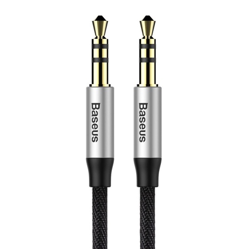 Yiven M30 stereo audio cable AUX 3.5mm male mini jack 1m silver/black