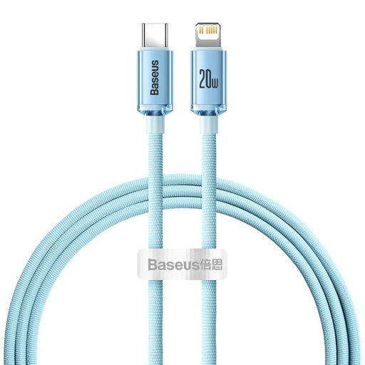 Cable USB-C Iphone Lightning fast charging cable 20W 1.2m blue