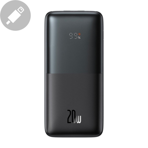 Powerbank Bipow Pro 10000mAh 20W with USB-C 3A USB cable 0.3m black