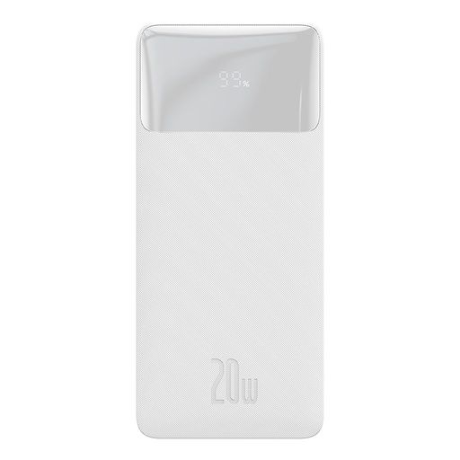 Bipow powerbank with fast charging 10000mAh USB-A microUSB cable 0.25m white