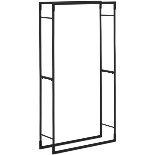 LOFT rectangular metal fireplace wood rack up to 40 kg 80 x 25 x 150 cm